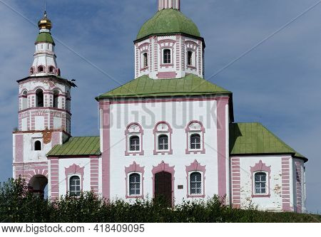 The Church Of Ilya The Prophet On The Town Of Suzdal. Attractions Of The Golden Ring Of Russia. The 