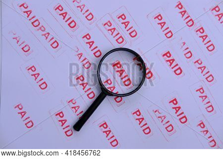 White Paper Document And Working Space With Office Equipment,budget, Business, Calculate, Candlestic