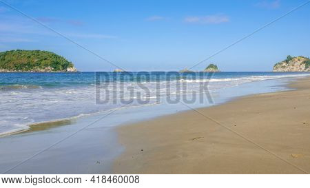 An image of the beautiful beach at Hahei New Zealand