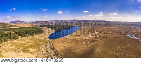 Aerial View Of Peatbog Between Maas And Glenties In County Donegal - Ireland