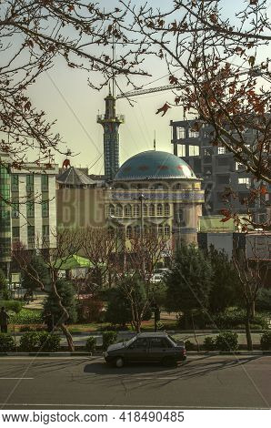 Tehran,iran,november 29,2020:opposite The Park, Next To Freedom Square, On A Small Street Of Mohamma