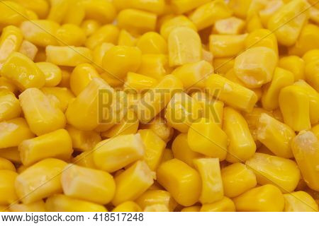Image Of Organically Grown Tender And Cooked Corn Kernels