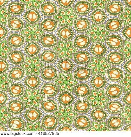 Seamless Colorful Floral Pattern, Color Paper, Artistic Pattern Illustration