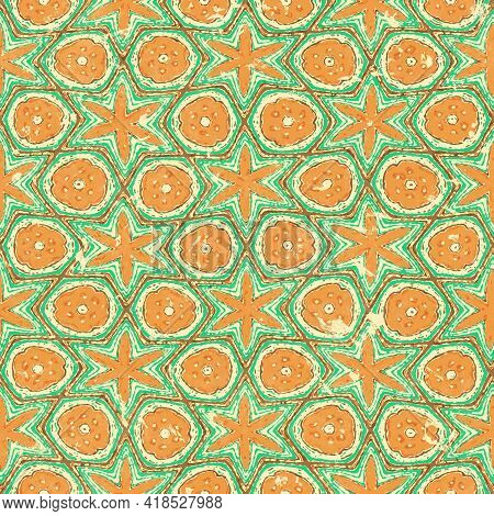 Seamless Colorful Floral Pattern, Color Paper, Artistic Pattern Illustration