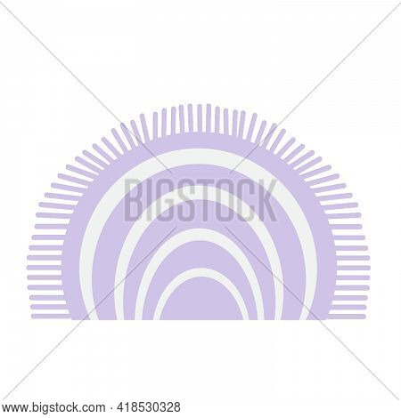 Purple Striped Beach And Leisure Area Rug, Home Carpet