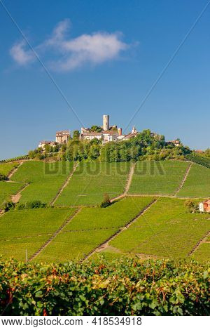 Castle and village Castiglione Falletto, Piemonte, Italy