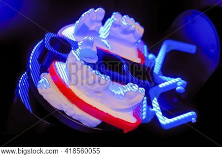 Automatic 3d Dental Scanner For Dental Gypsum Model Scanning And Measuring With Rotating Platform - 