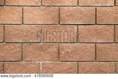Closeup Of A Decorative Brick Wall As A Background