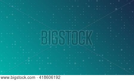 Abstract Geometric Background Of Sircles. Green Pixel Background With Empty Space. Vector Illustrati