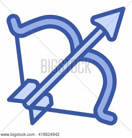 Archery Bow Icon. Outline Archery Bow Vector Icon For Web Design Isolated On White Background