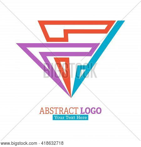 Abstract Color Logo. Vector Illustration For A Logo, Brand, Sticker, Or Logo Isolated On A White Bac