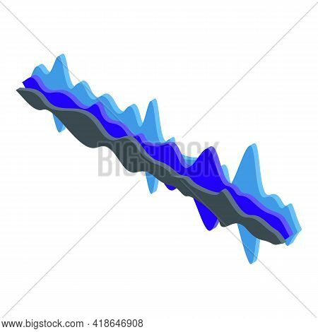 Graph Speech Recognition Icon. Isometric Of Graph Speech Recognition Vector Icon For Web Design Isol