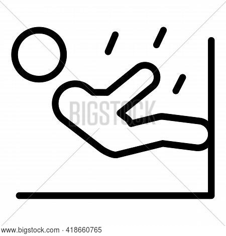 Compensation Of Fall Icon. Outline Compensation Of Fall Vector Icon For Web Design Isolated On White