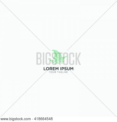 Sailboat Logo Simple Line Art Logo Yacht