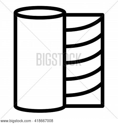 Printing Roll Icon. Outline Printing Roll Vector Icon For Web Design Isolated On White Background