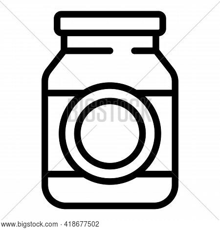 Wasabi Jar Icon. Outline Wasabi Jar Vector Icon For Web Design Isolated On White Background