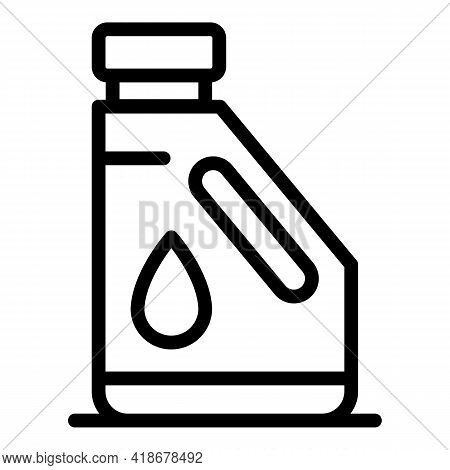 Kerosene Bottle Icon. Outline Kerosene Bottle Vector Icon For Web Design Isolated On White Backgroun