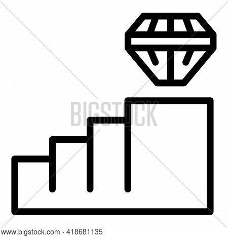 Career Path Icon. Outline Career Path Vector Icon For Web Design Isolated On White Background