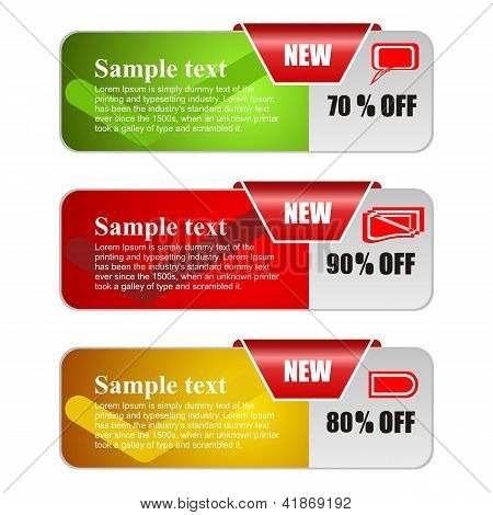 Vector Banners voor Web