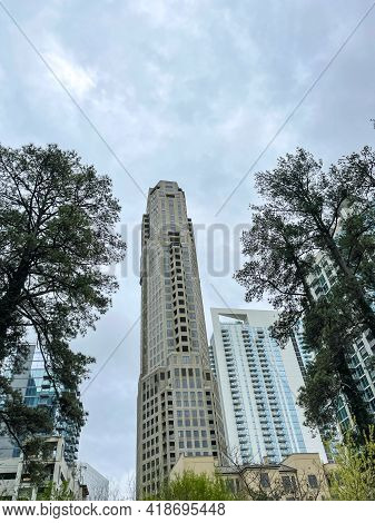 Condominiums And Corporate Buildings In The Buckhead District Of Atlanta, Ga.