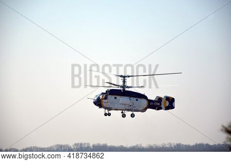 The Soviet ship's helicopter K-32 . March 27, 2021. Kiev Region, Ukraine