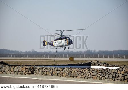The Soviet ship's helicopter K-32 . March 27, 2021. Kiev Region, Ukraine