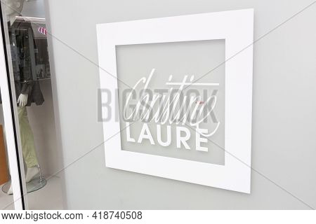 Bordeaux , Aquitaine France - 04 22 2021 : Christine Laure Logo Text And Brand Store Sign Front Of W