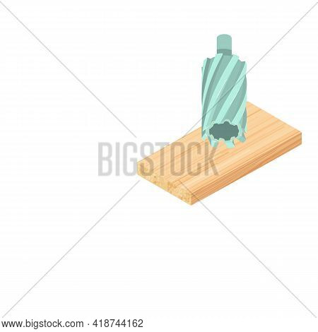 Annular Cutter Icon. Isometric Illustration Of Annular Cutter Vector Icon For Web