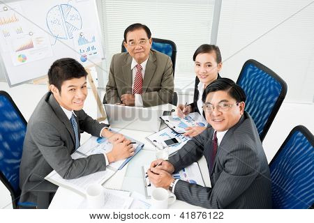 Vriendelijke Business Team