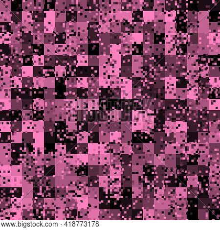 Camouflage Pattern Background. Digital Clothing Style Masking Camo Repeat Print