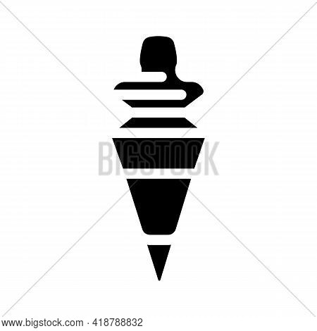 Bottle Stopper Bartender Glyph Icon Vector. Bottle Stopper Bartender Sign. Isolated Contour Symbol B