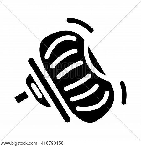 Airbag Car Glyph Icon Vector. Airbag Car Sign. Isolated Contour Symbol Black Illustration