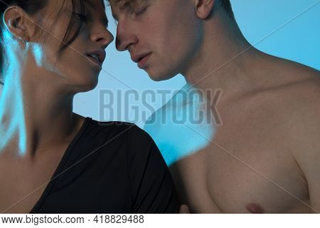 Sensual Couple. Love Couple. Photo. Lips. Photo.