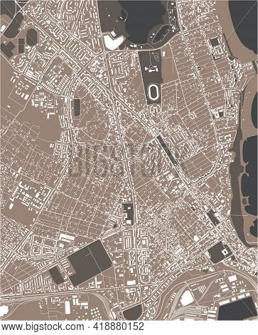 Map Of The City Of Constanta, Romania