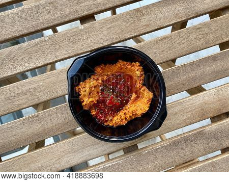 Take Away Traditional Appetizer Muhammara, Acuka Or Acika Made With Tomato Paste.