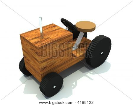 Toy Wooden Tractor