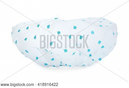 Waterproof Shower Cap With Pattern Isolated On White