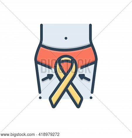 Color Illustration Icon For Brachytherapy Brachy Therapy Aids