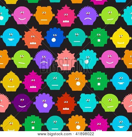 abstract decorative funny seamless pattern