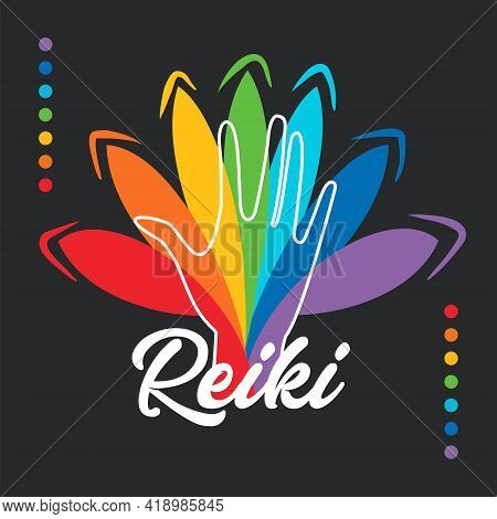 Sacred Geometry. Reiki Symbol. Reiki Vector Logo. Spiritual Practice.