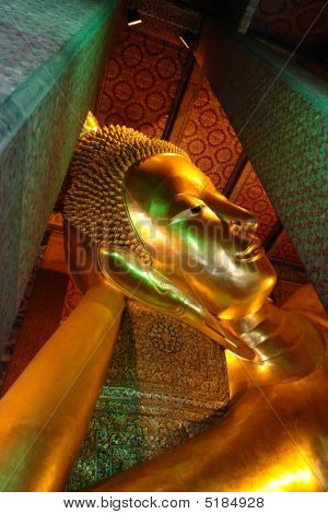 Tilbagelænet Buddha på Wat Pho, Thailand
