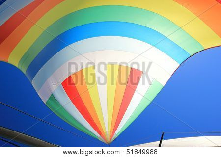 The Wind Has Filled Colorful Spinnaker Sail