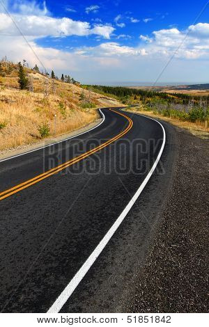 Glacier County Montana Roadway