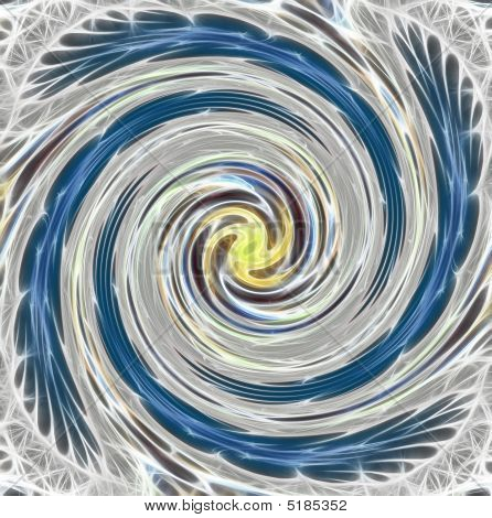 Abstrakt Spiral fraktal baggrund