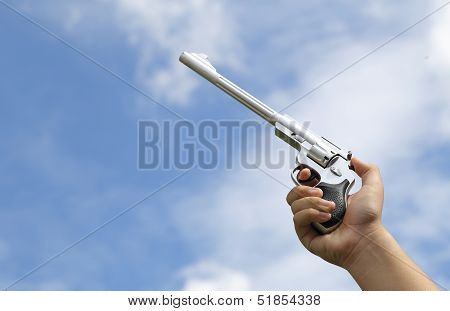 gun in hand