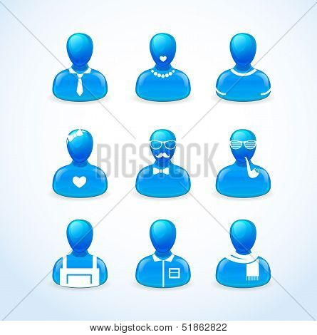 set of humans icons