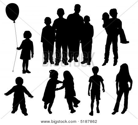 Children Silhouettes