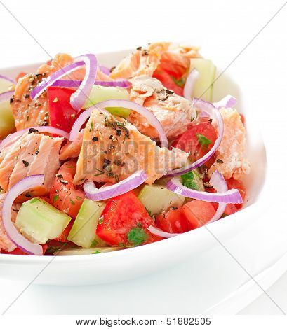 Salad Sheppard c Norwegian salmon