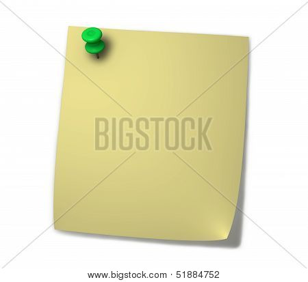 Yellow Post it Blank