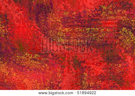 Red Organic Grungy Swirl Background
